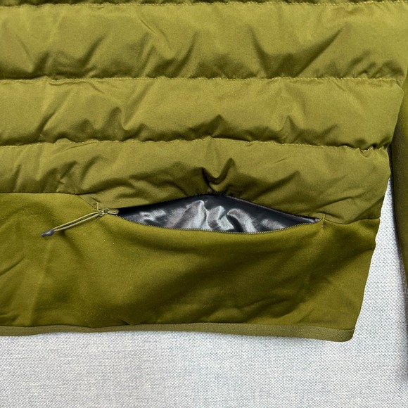 Lululemon Down For It All Hooded Quilted Down Puffer Jacket Men Large Green - Picture 11 of 14